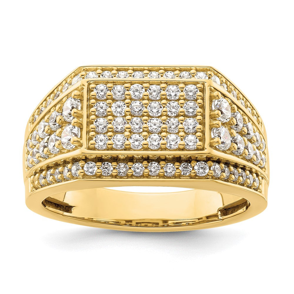 14k 1 3/8 carat Lab Grown Diamond VS/SI+ G+ Men's Ring
