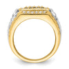 14k Two-Tone 1 carat Lab Grown Diamond VS/SI+ G+ Men's Ring