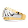 14k Two-Tone 1 carat Lab Grown Diamond VS/SI+ G+ Men's Ring
