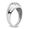 14k White Gold 1 1/2 carat Lab Grown Diamond VS/SI+ G+ Complete Men's Ring
