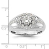 14k White Gold 1 1/2 carat Lab Grown Diamond VS/SI+ G+ Complete Men's Ring