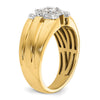 14k Two-Tone 1 carat Lab Grown Diamond VS/SI+ G+ Complete Men's Ring