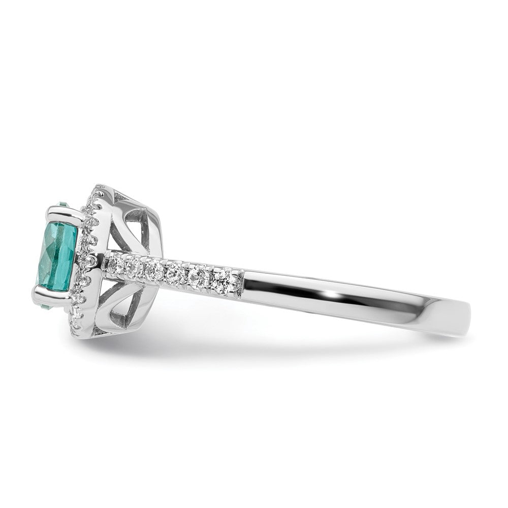 Gold Pure Serenity Diamond & Created Paraiba Jewelry