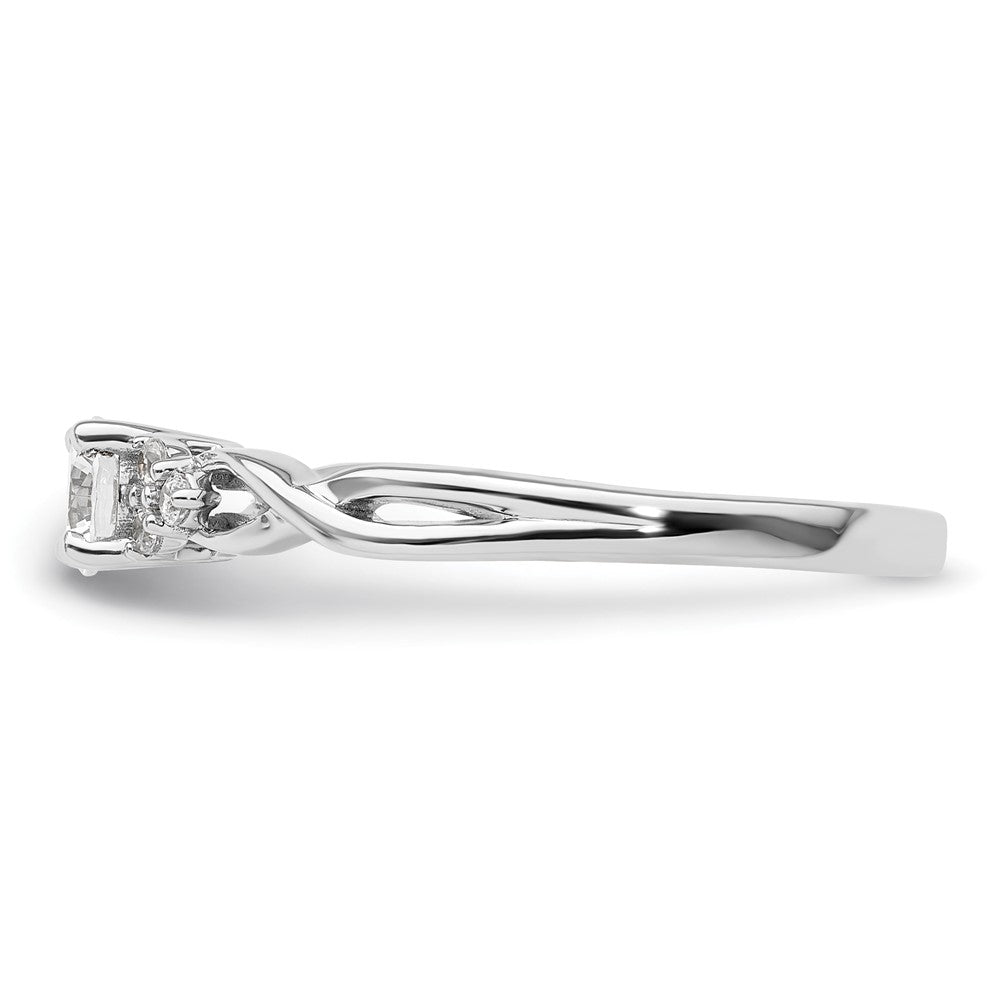 14k White Gold 1/3 carat Lab Grown Diamond VS/SI+ G+ Round Complete Halo Engagement Ring