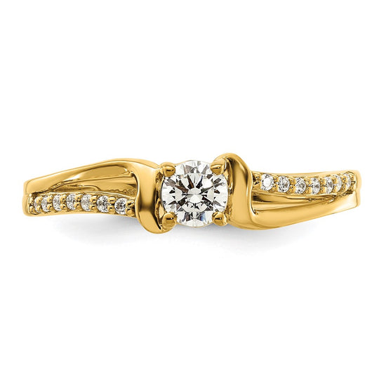 14K Diamond Complete Promise/Engagement Ring