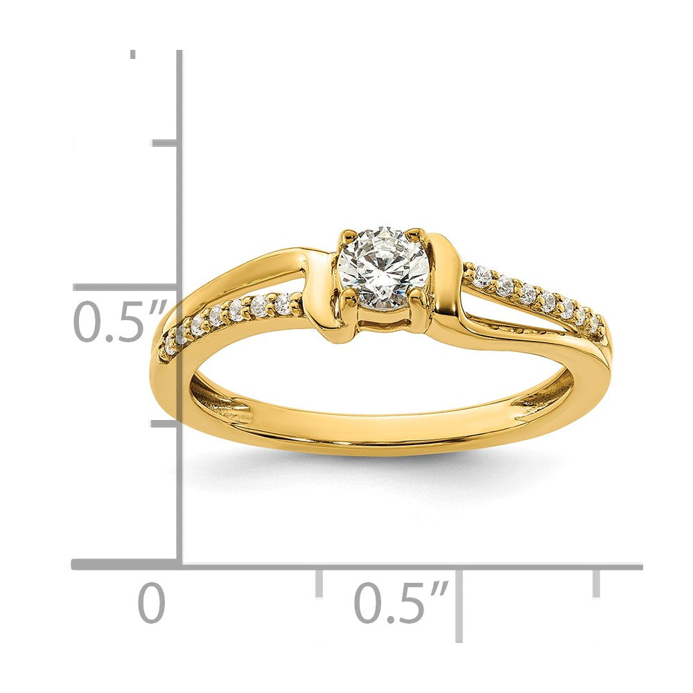 14K Diamond Complete Promise/Engagement Ring