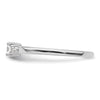 14K White Gold Diamond Complete Promise/Engagement Ring