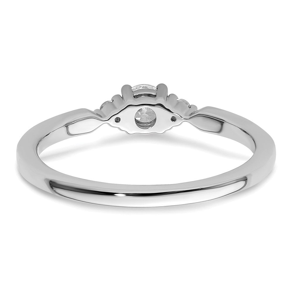 14K White Gold Diamond Complete Promise/Engagement Ring