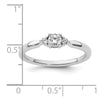 14K White Gold Diamond Complete Promise/Engagement Ring