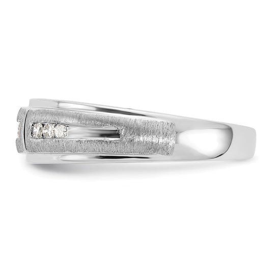 10k White Gold 1/5 carat Lab Grown Diamond VS/SI+ G+ Complete Men's Ring