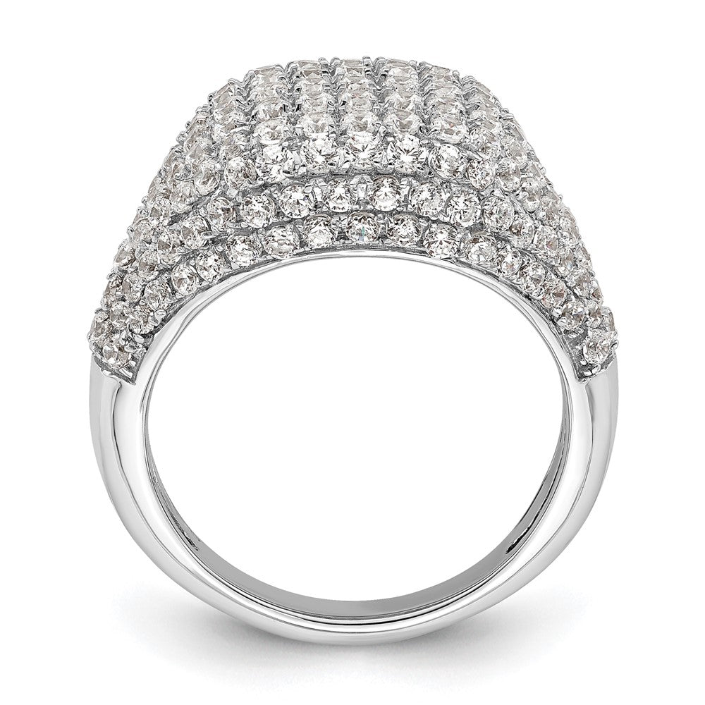 14k White Gold 2 1/4 carat Lab Grown Diamond VS/SI+ G+ Complete Cluster Fashion Ring