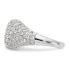 14k White Gold 2 1/4 carat Lab Grown Diamond VS/SI+ G+ Complete Cluster Fashion Ring