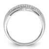 14k White Gold 1/4 carat Lab Grown Diamond VS/SI+ G+ Complete Ladies Band