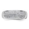 14k White Gold 1/4 carat Lab Grown Diamond VS/SI+ G+ Complete Ladies Band