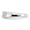 14k White Gold 1/5 carat Lab Grown Diamond VS/SI+ G+ Complete Ladies Band