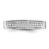 14k White Gold 1/5 carat Lab Grown Diamond VS/SI+ G+ Complete Ladies Band