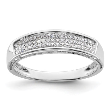 14k White Gold 1/5 carat Lab Grown Diamond VS/SI+ G+ Complete Ladies Band