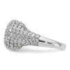 14k White Gold 2 3/8 carat Lab Grown Diamond VS/SI+ G+ Complete Cluster Fashion Ring