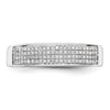 14k White Gold 1/4 carat Lab Grown Diamond VS/SI+ G+ Complete Men's Band