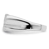 14k White Gold 1/20 carat Lab Grown Diamond VS/SI+ G+ and Onyx Cross Men's Ring
