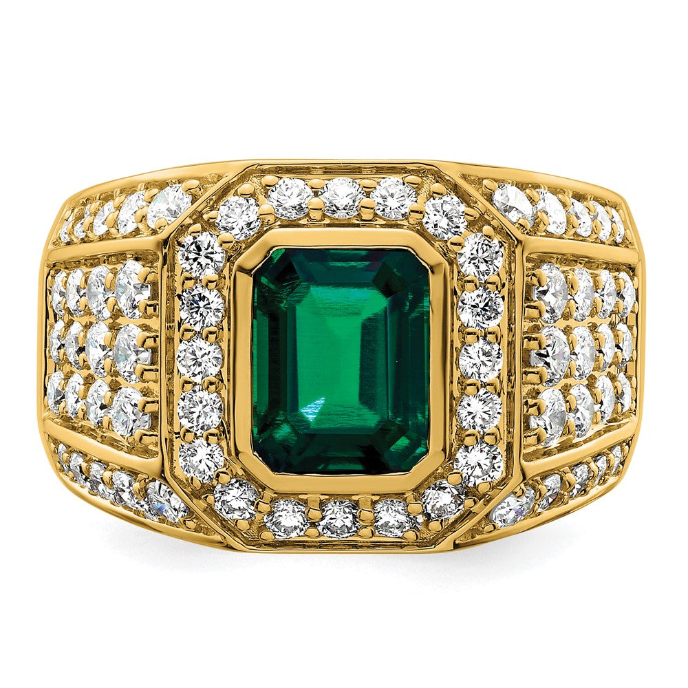 Gold Diamond and Gemstone Mens Rings