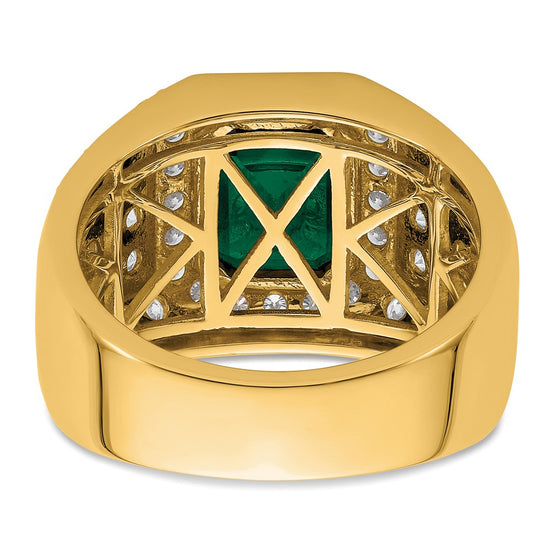 Gold Diamond and Gemstone Mens Rings