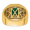Gold Diamond and Gemstone Mens Rings