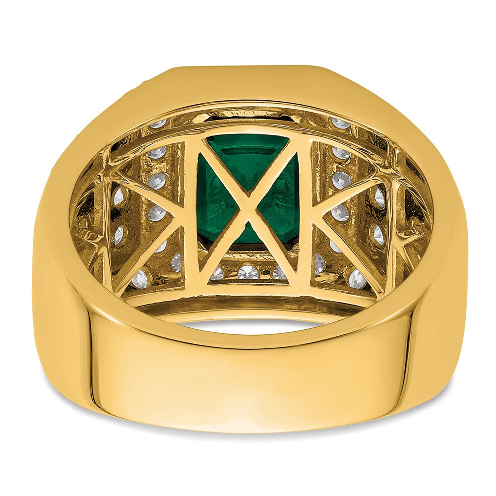 Gold Diamond and Gemstone Mens Rings