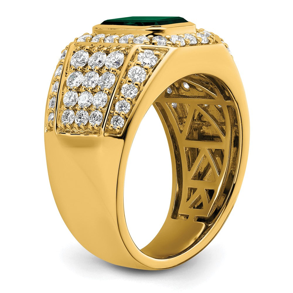 Gold Diamond and Gemstone Mens Rings