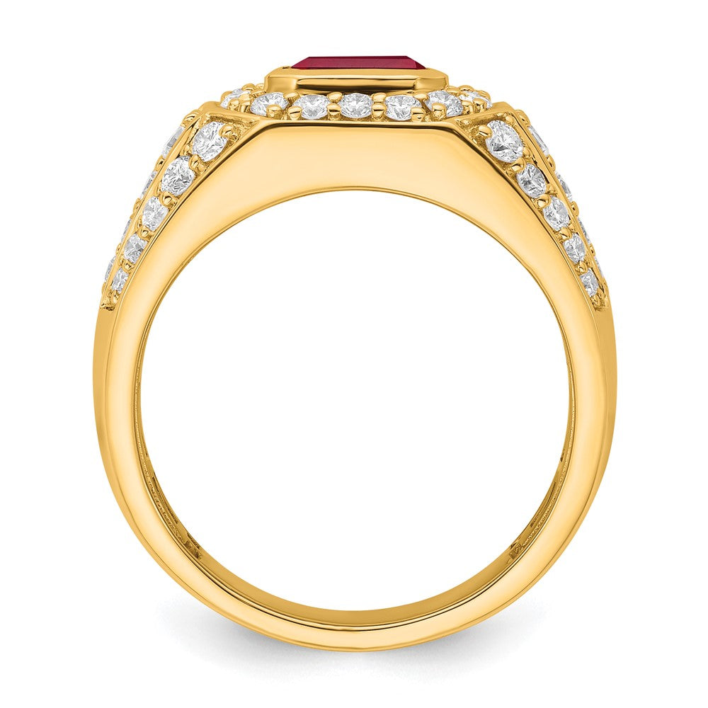 Gold Diamond and Gemstone Mens Rings