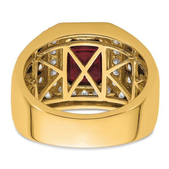 Gold Diamond and Gemstone Mens Rings