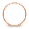 Lightweight Milgrain Half Round Band — 4 mm