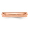 Lightweight Milgrain Half Round Band — 4 mm