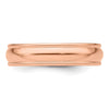 Lightweight Milgrain Half Round Band — 5 mm