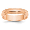 Lightweight Milgrain Half Round Band