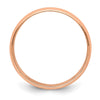 Lightweight Milgrain Half Round Band — 6 mm