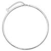 14k Two-tone 4mm Lightweight Reversible 16 inch Omega Necklace Plus 2 inch Heart Chain Extender