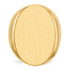 Gold Polished Tall Oval Signet Rings