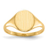 Gold Polished Circle Open Back Signet Ring — 10k Yellow Gold