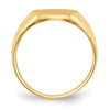Gold Polished Circle Open Back Signet Ring — 14k Yellow Gold