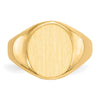 Gold Polished Circle Open Back Signet Ring — 14k Yellow Gold