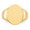 Gold Polished Circle Open Back Signet Ring — 10k Yellow Gold