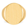 Gold Polished Circle Open Back Signet Ring — 14k Yellow Gold