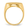 Gold Polished Circle Open Back Signet Ring — 10k Yellow Gold