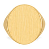 Gold Polished Circle Open Back Signet Ring — 14k Yellow Gold