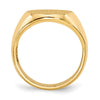 Gold Polished Circle Open Back Signet Ring — 10k Yellow Gold
