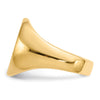 Gold Polished Circle Open Back Signet Ring — 10k Yellow Gold