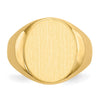 Gold Polished Circle Open Back Signet Ring — 10k Yellow Gold
