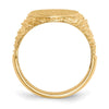 14k 14.0x17.0mm Open Back Mens Signet Ring