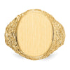 14k 14.0x17.0mm Open Back Mens Signet Ring